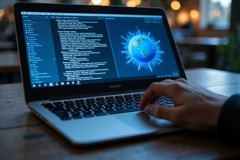 Dati personali su schermo di un computer con lucchetto